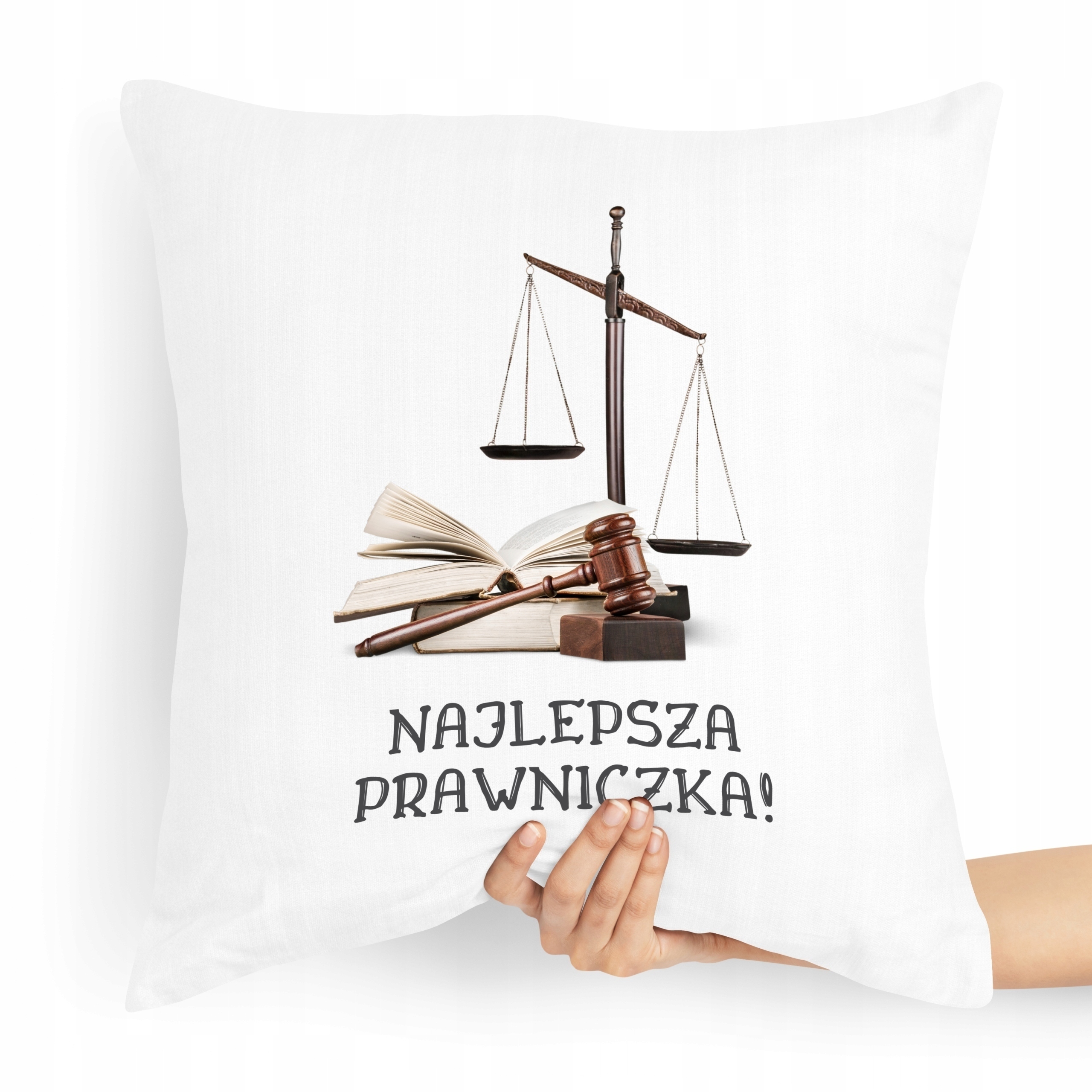 Poduszka Prezent Dla Prawnika Najlepsza Prawniczka Z Nadrukiem Ze Zdjęciem