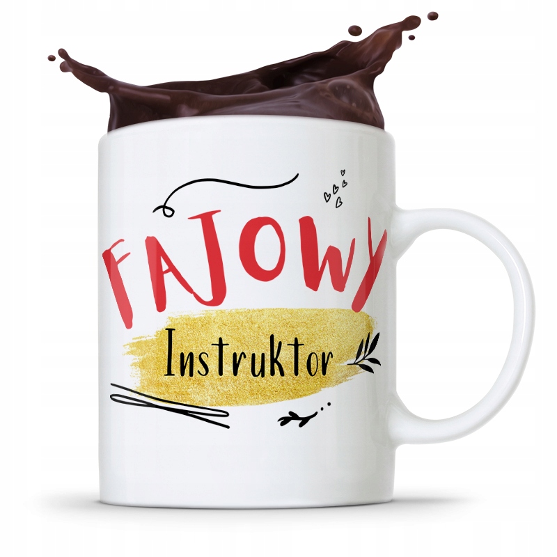Dla Instruktora Kubek Prezent Fajowy Instruktor Z Nadrukiem Ze Zdjęciem