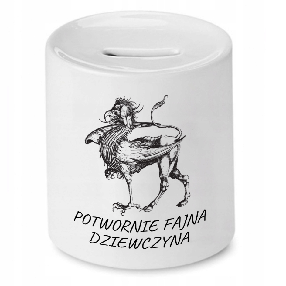 Skarbonka Dla Dziewczyny Potwornie Fajna Prezent Z Nadrukiem Ze Zdjęciem