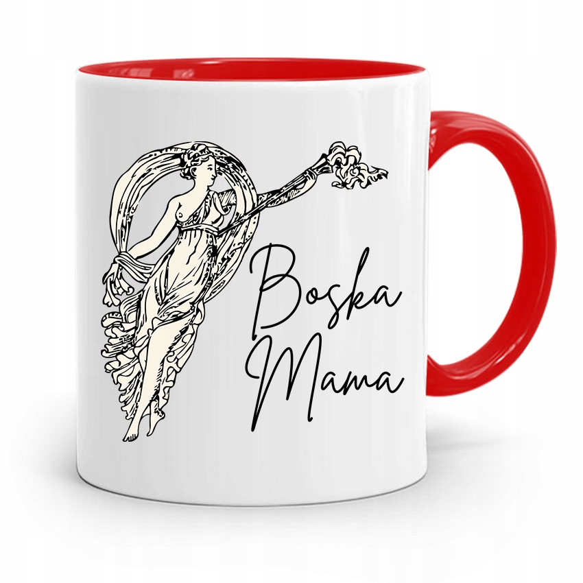 Kubek Czerwony Prezent Dla Mamy Matki Boska Mama Z Nadrukiem Ze Zdjęciem