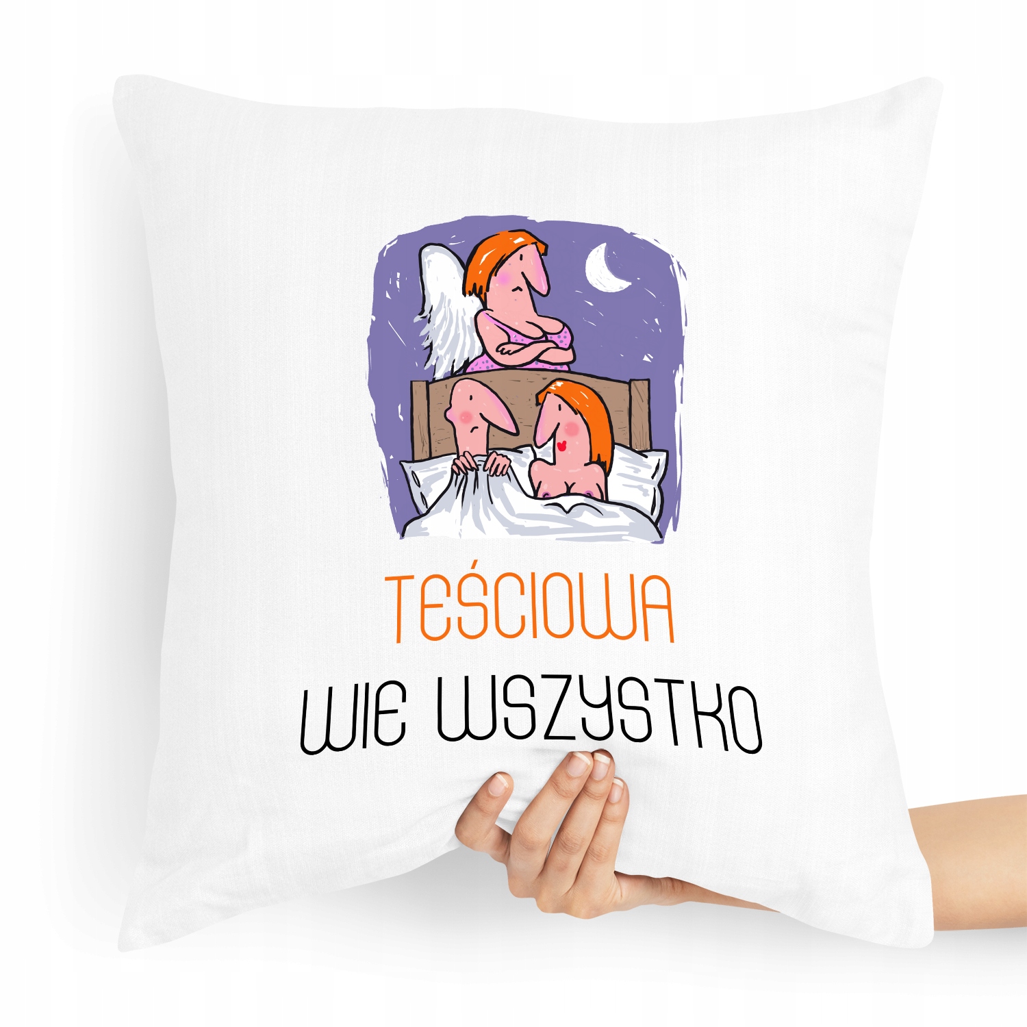 Poduszka Dla Teściowej Teściowa Wie Wszystko Z Nadrukiem Ze Zdjęciem