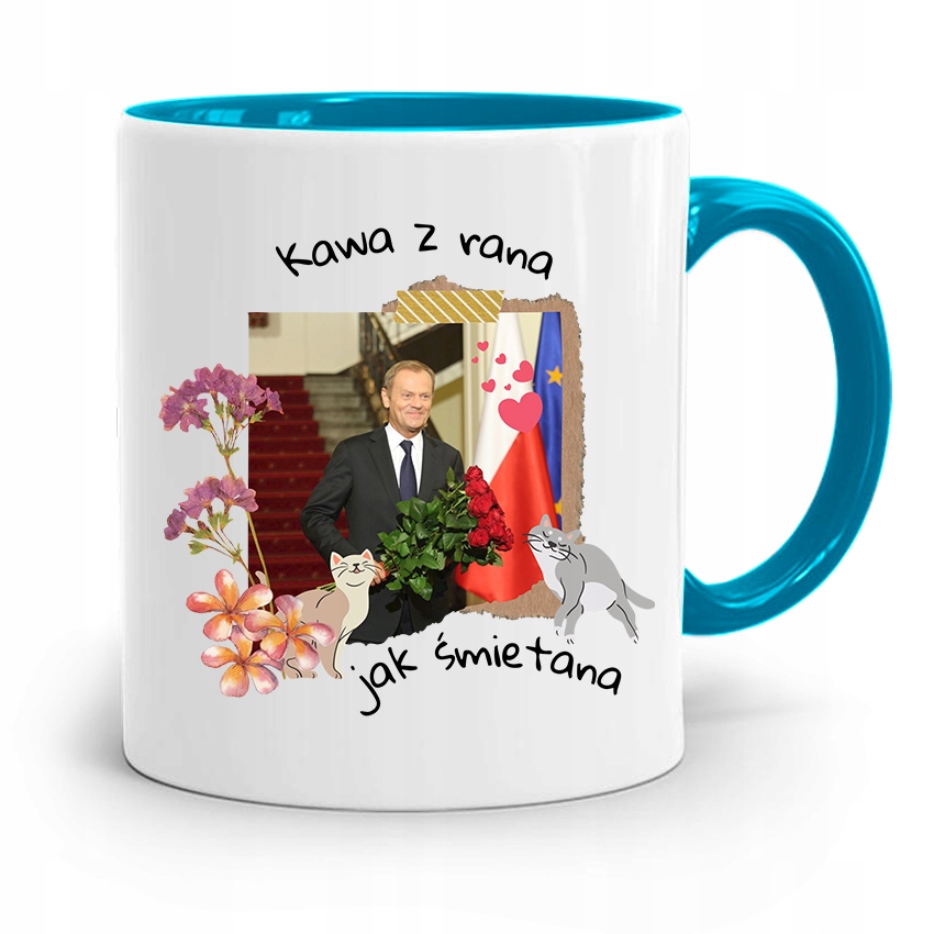 Kubek Błękitny Donald Tusk Po Platforma Prezent