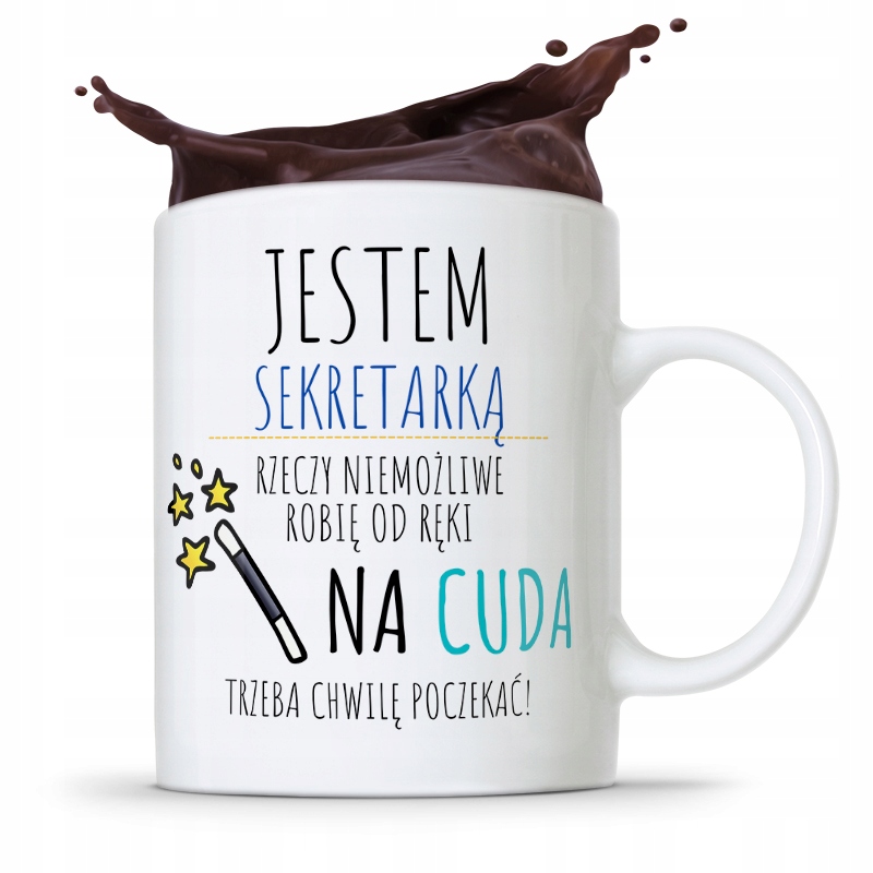 Kubek Prezent Dla Sekretarki Jestem Sekretarką Z Nadrukiem Ze Zdjęciem