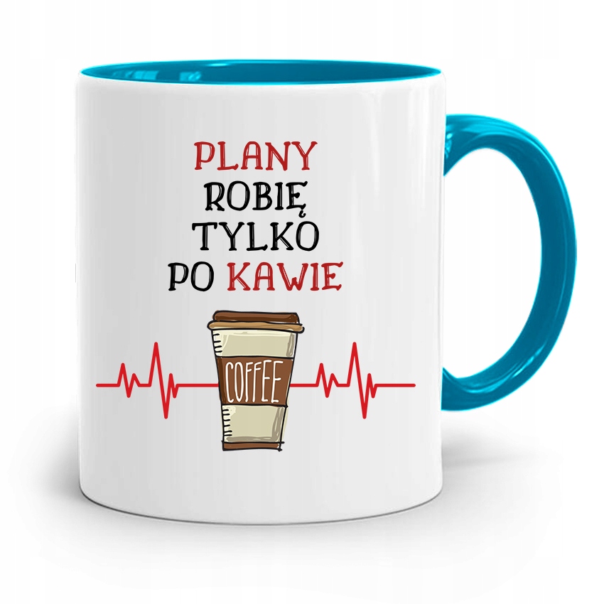 Kubek Błękitny Architekta Tylko Po Kawie Prezent Z Nadrukiem Ze Zdjęciem