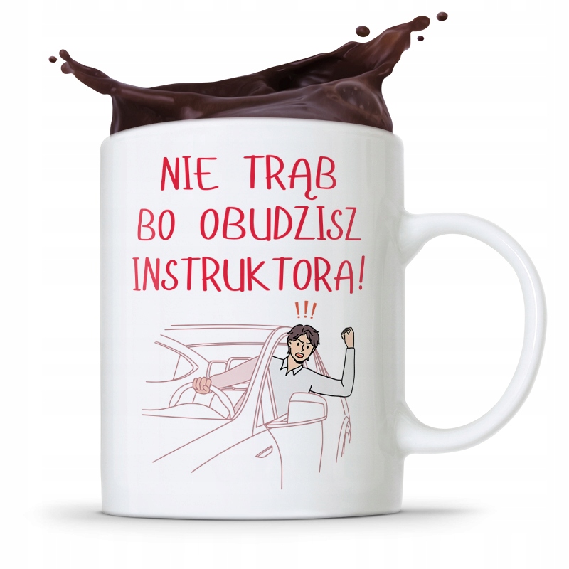 Dla Instruktora Kubek Prezent Nie Trąb Z Nadrukiem Ze Zdjęciem