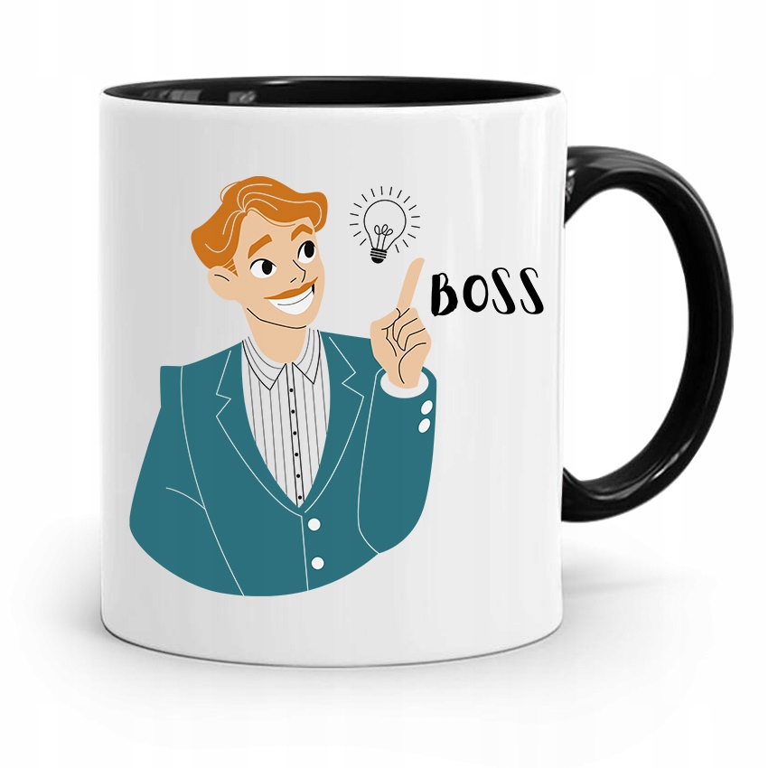 Kubek Czarny Prezent Dla Szefa Boss