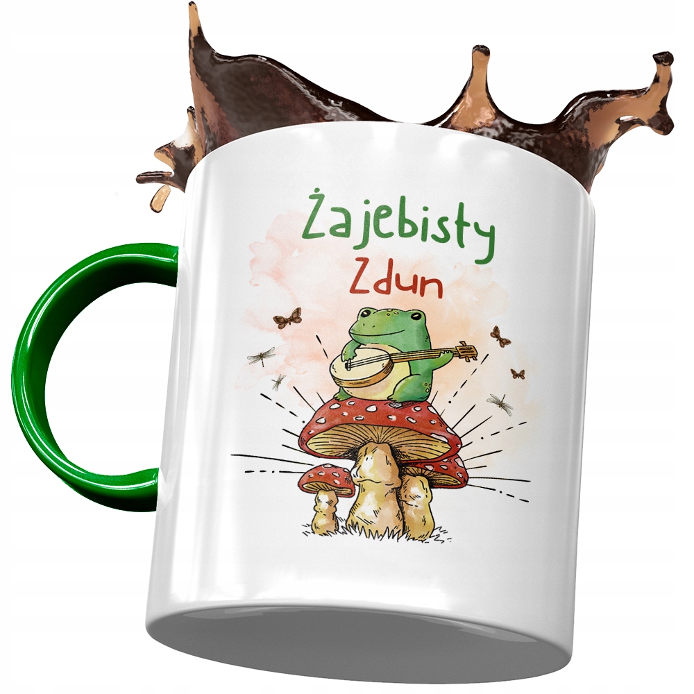 Kubek Zielony Dla Zduna Żajebisty Zdun Z Nadrukiem Ze Zdjęciem