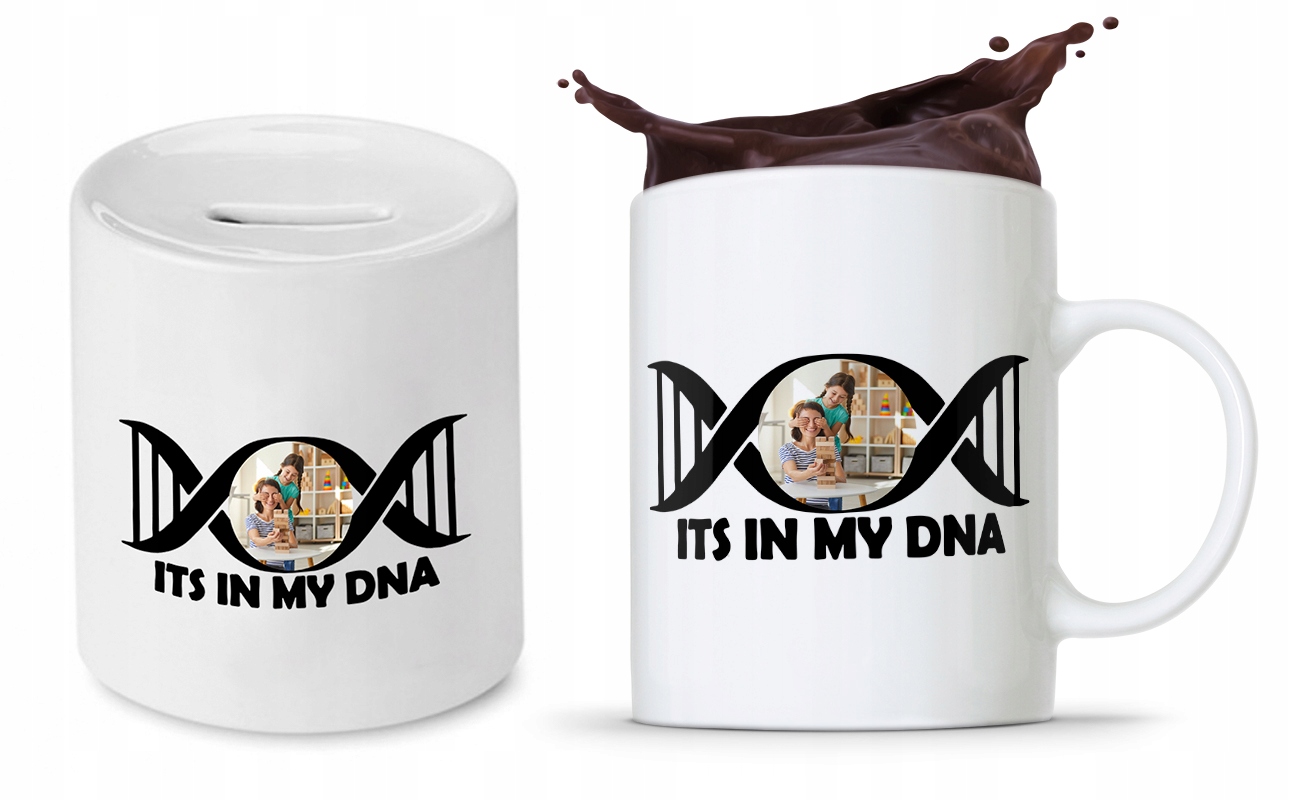 Zestaw Dla Niani Opiekunki Kubek + Skarbonka Z Nadrukiem Ze Zdjęciem