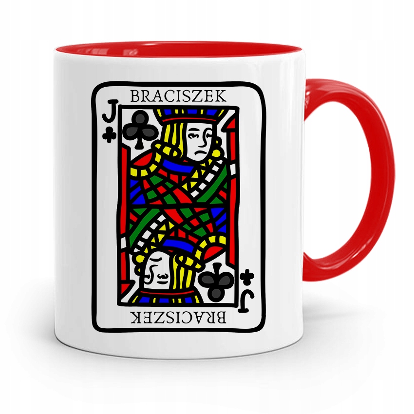 Kubek Czerwony Prezent Dla Brata Walet Braciszek Z Nadrukiem Ze Zdjęciem