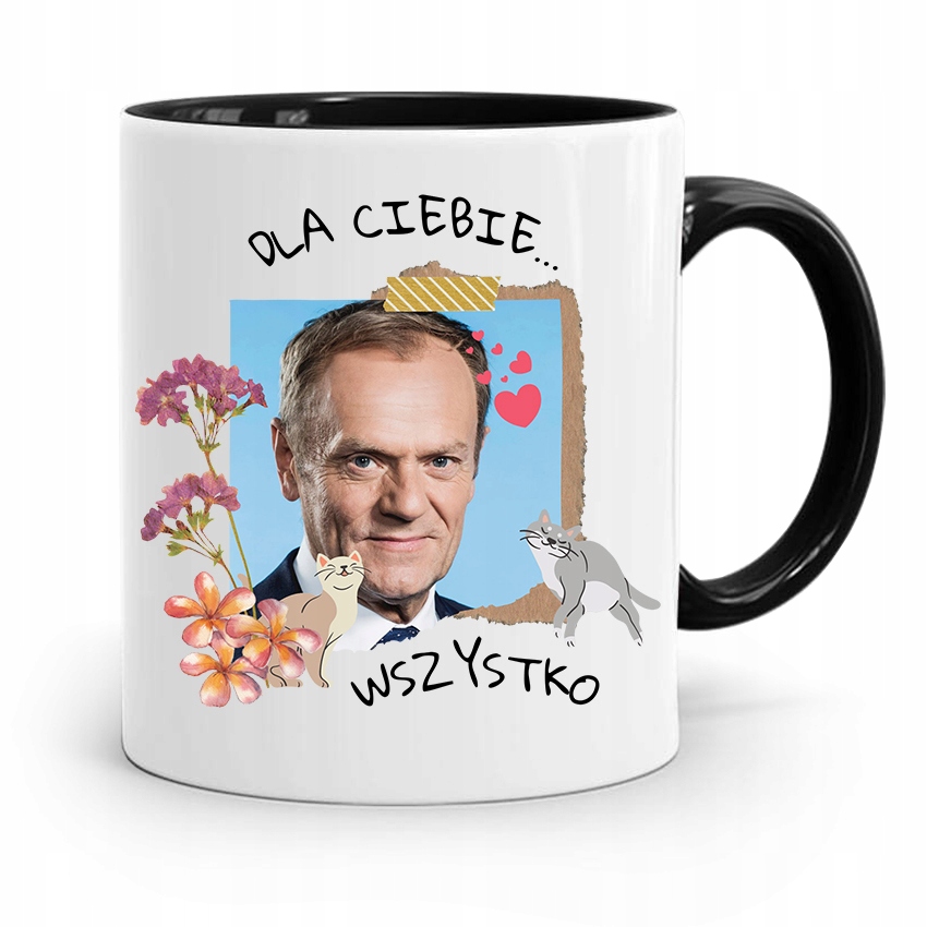 Kubek Czarny Donald Tusk Po Platforma Prezent