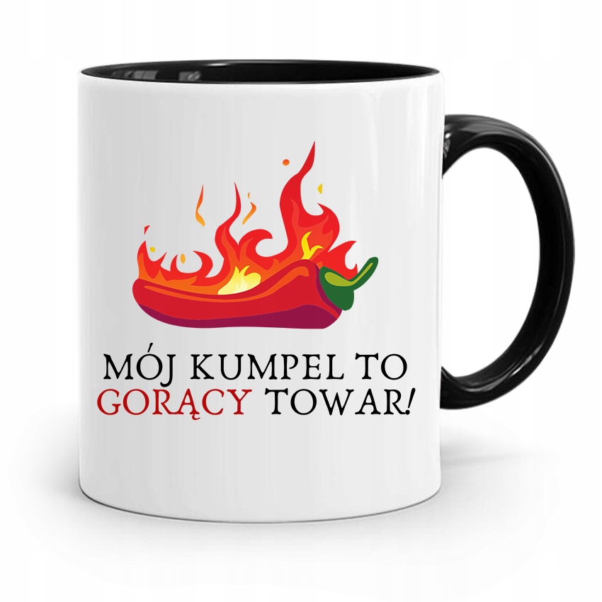 Kubek Czarny Dla Przyjaciela Gorący Towar Prezent Z Nadrukiem Ze Zdjęciem