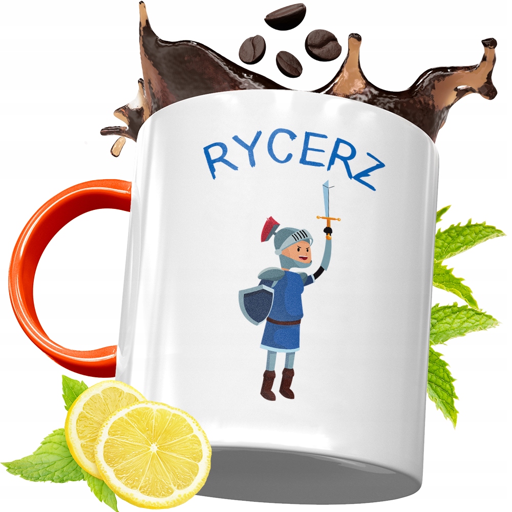 Kubek Pomarańczowy Dla Dzieci Na Dzień Dziecka Z Nadrukiem Ze Zdjęciem