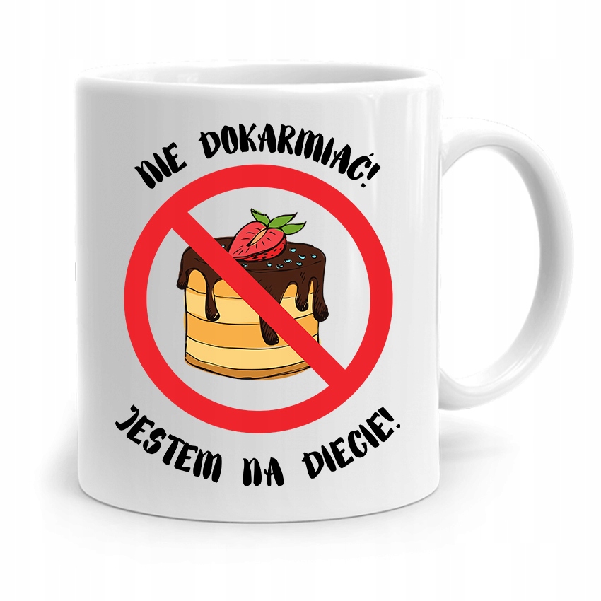 Dla Dietetyka Dietetyczki Kubek Jestem Na Diecie! Z Nadrukiem Ze Zdjęciem