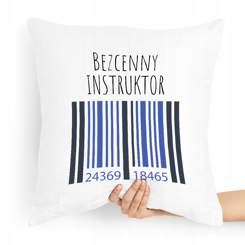 Poduszka Dla Instruktora Bezcenny Instruktor Z Nadrukiem Ze Zdjęciem