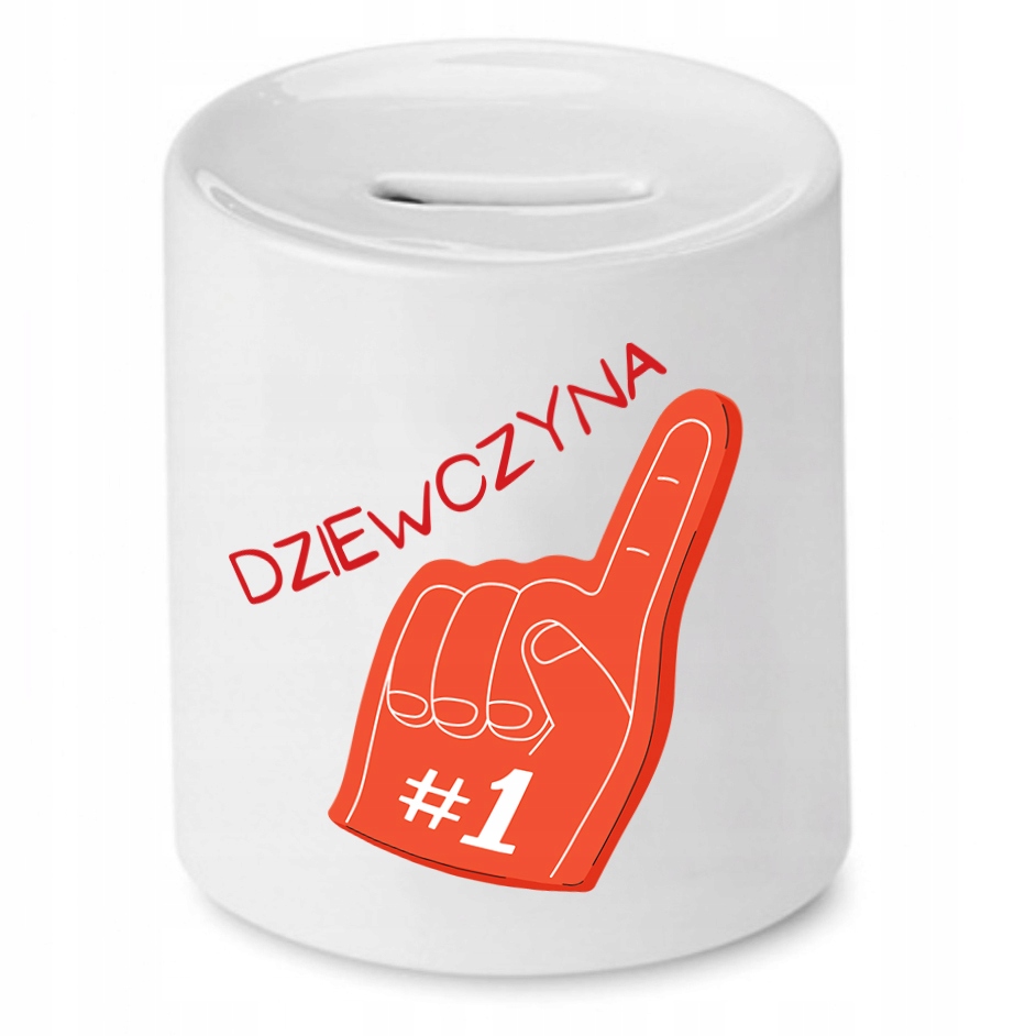 Skarbonka Dla Dziewczyny Numer Jeden Prezent Z Nadrukiem Ze Zdjęciem