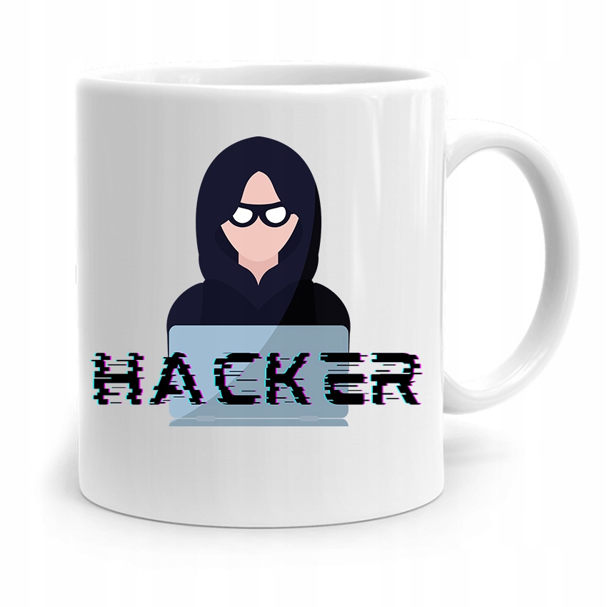 Kubek Prezenty Dla Informatyka Programisty Hacker Z Nadrukiem Ze Zdjęciem