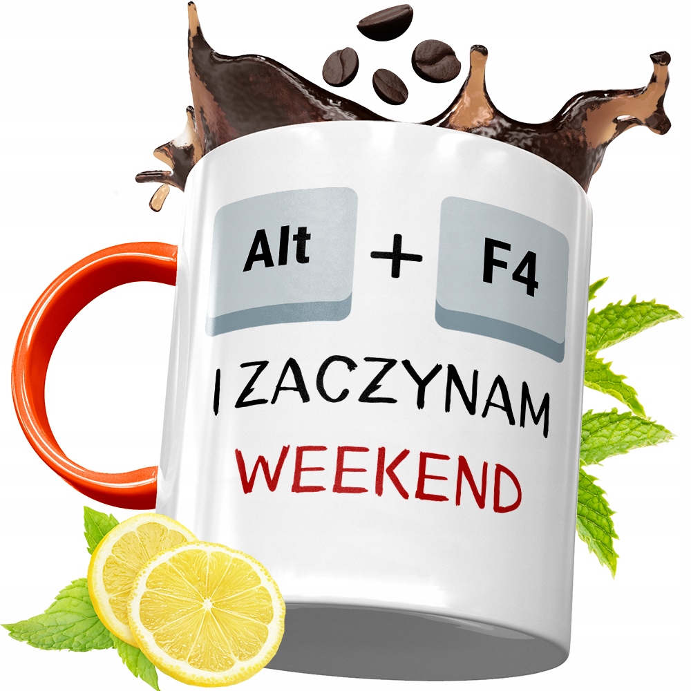 Kubek Pomarańczowy Dla Informatyka Programisty Z Nadrukiem Ze Zdjęciem