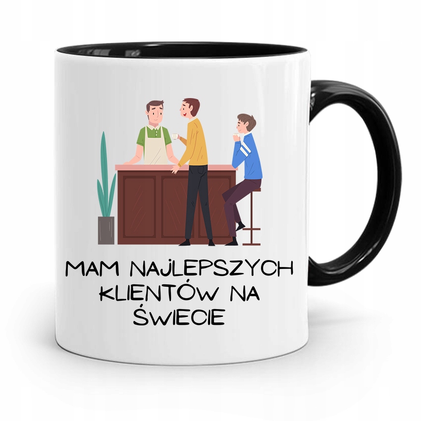 Kubek Prezent Dla Barmana Mam Najlepszych Klientów Z Nadrukiem Ze Zdjęciem