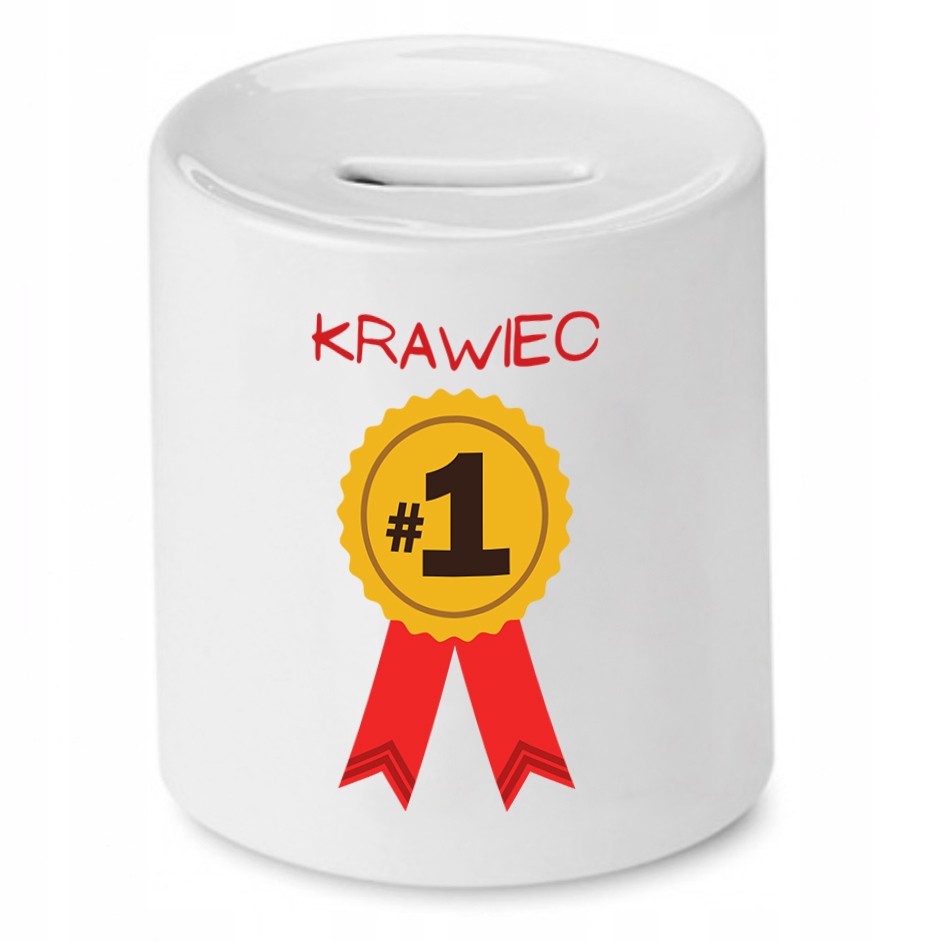 Skarbonka Dla Krawcowej Krawca Numer Jeden Z Nadrukiem Ze Zdjęciem