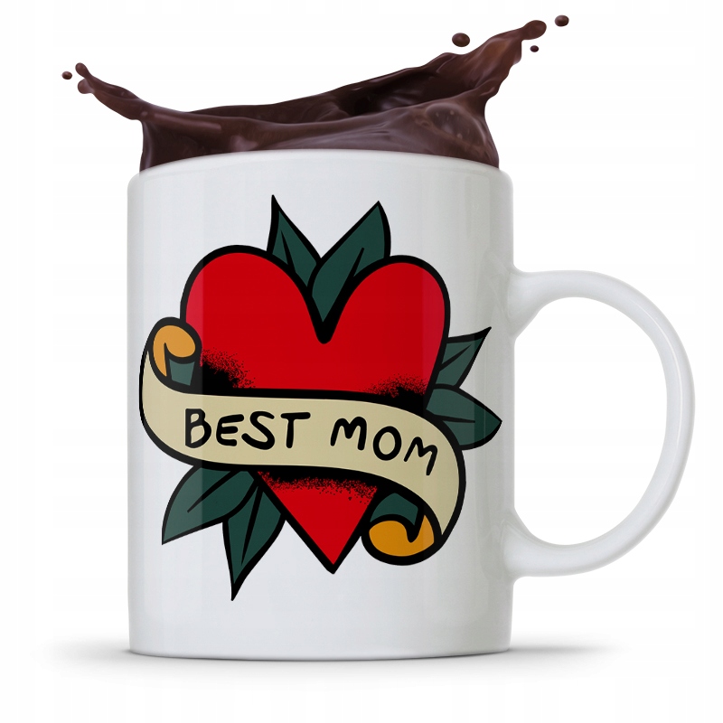 Kubek Prezent Urodzinowy Dla Mamy Matki Best Mom Z Nadrukiem Ze Zdjęciem