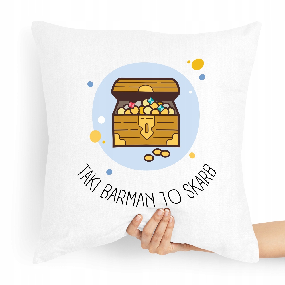 Poduszka Prezent Dla Barmana Taki Barman To Skarb Z Nadrukiem Ze Zdjęciem