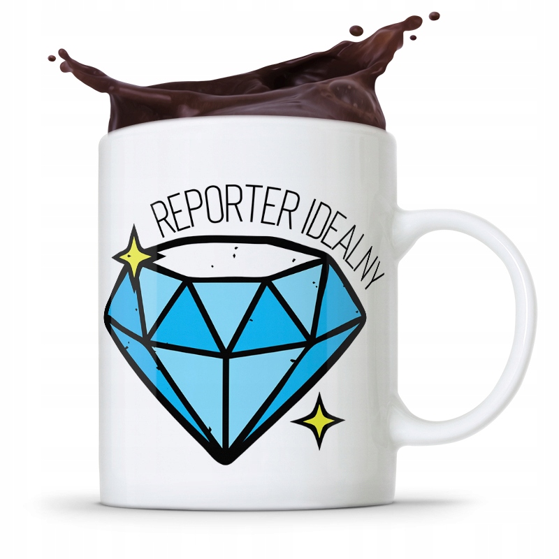 Kubek Dziennikarza Reportera Reporter Idealny Z Nadrukiem Ze Zdjęciem
