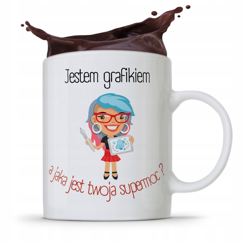 Kubek Prezent Dla Grafika Jestem Grafikiem Z Nadrukiem Ze Zdjęciem
