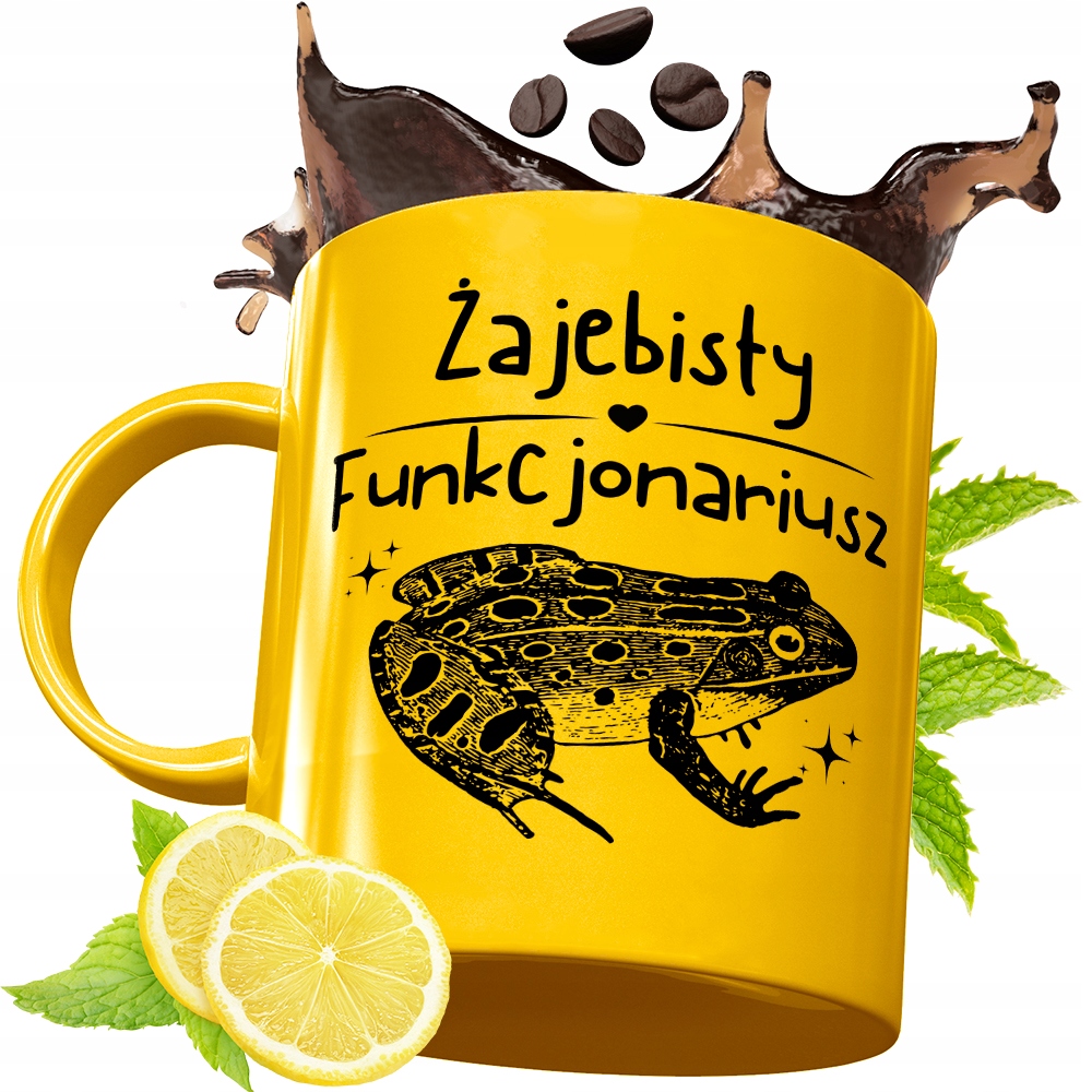 Złoty Kubek Premium Dla Funkcjonariusza Prezent Z Nadrukiem Ze Zdjęciem