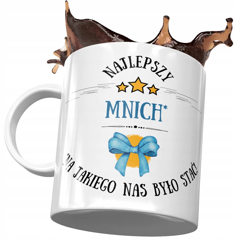 Kubek Dla Mnicha Najlepszy Mnich Prezent Z Nadrukiem Ze Zdjęciem