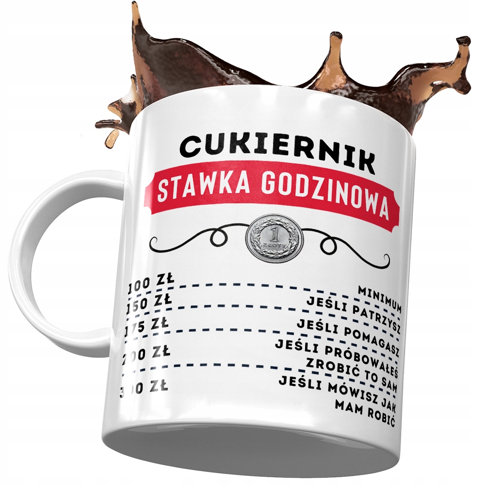 Dla Cukiernika Kubek Na Urodziny Na Prezent Z Nadrukiem Ze Zdjęciem