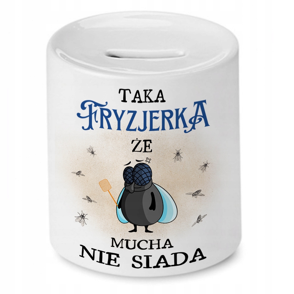 Skarbonka Dla Fryzjerki Idealny Imieniny Prezent Z Nadrukiem Ze Zdjęciem