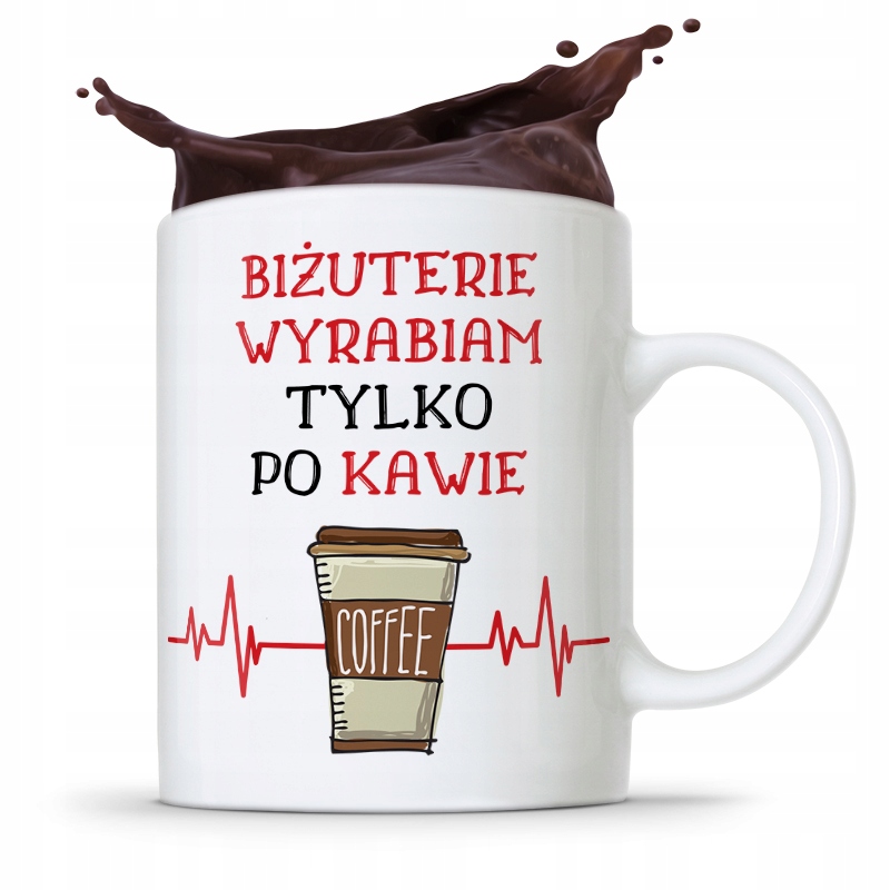 Dla Jubilera Kubek Na Prezent Tylko Po Kawie Z Nadrukiem Ze Zdjęciem