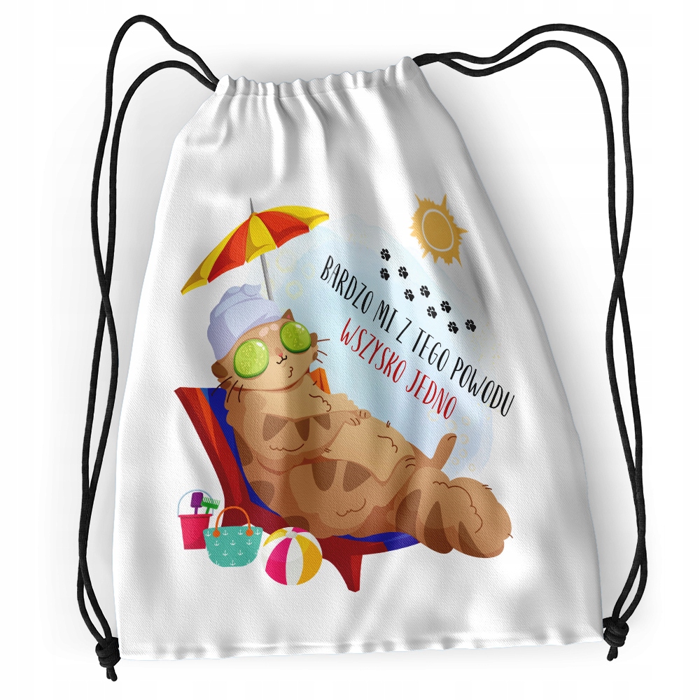 Plecak Kotki Kotek Szkolny Worek Torba Z Nadrukiem Ze Zdjęciem