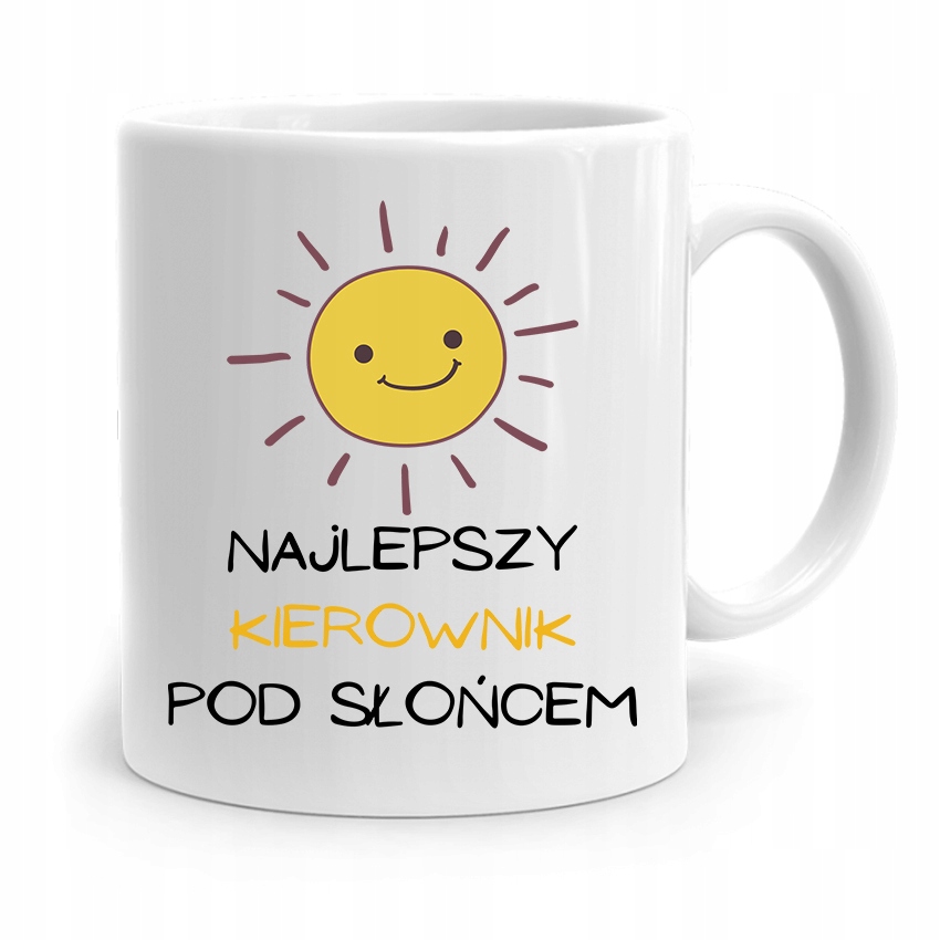 Kubek Prezent Dla Kierownika Najlepszy Pod Słońcem Z Nadrukiem Ze Zdjęciem