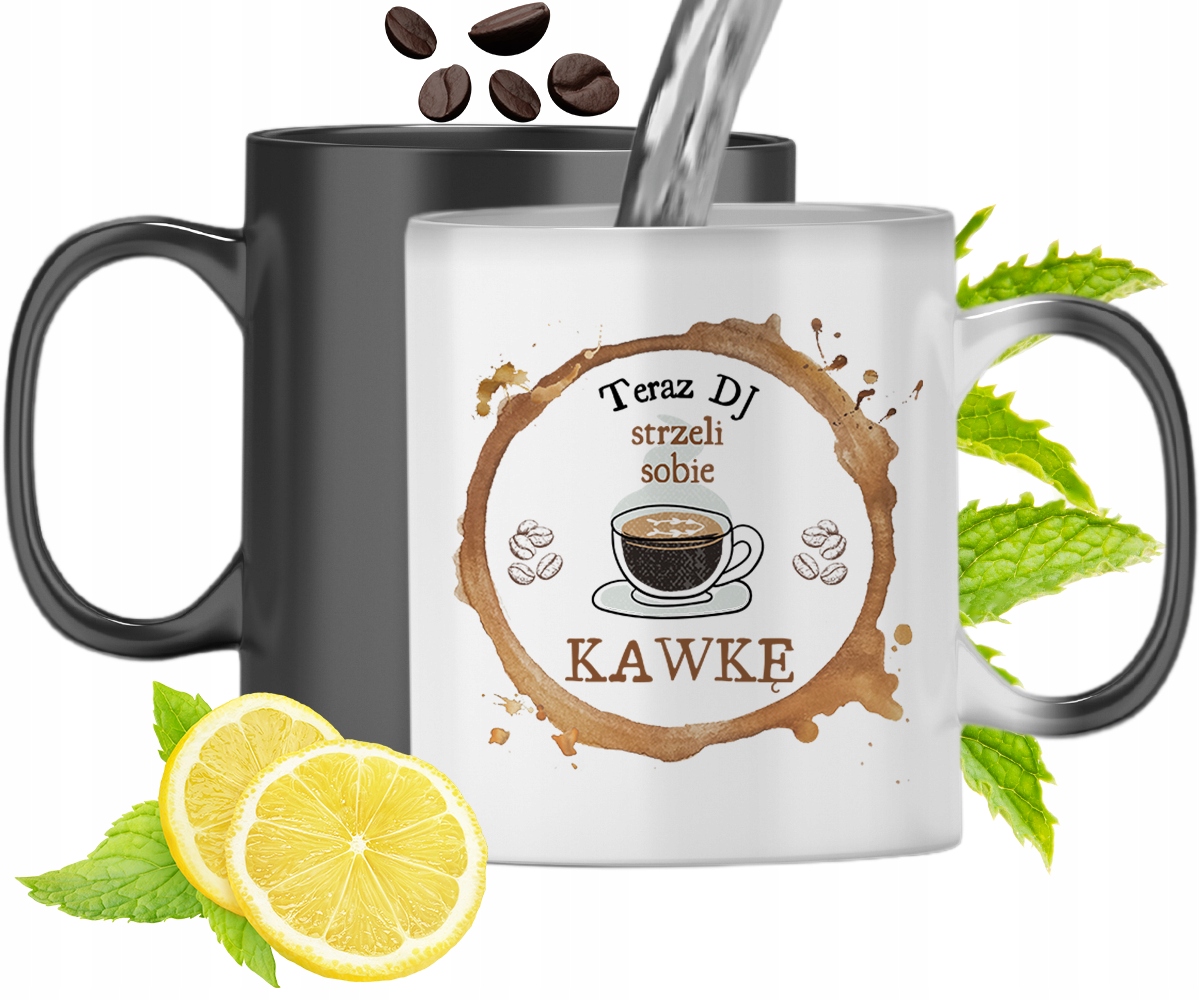 Kubek Magiczny Dla Dja Zmieniający Kolor Prezent Z Nadrukiem Ze Zdjęciem