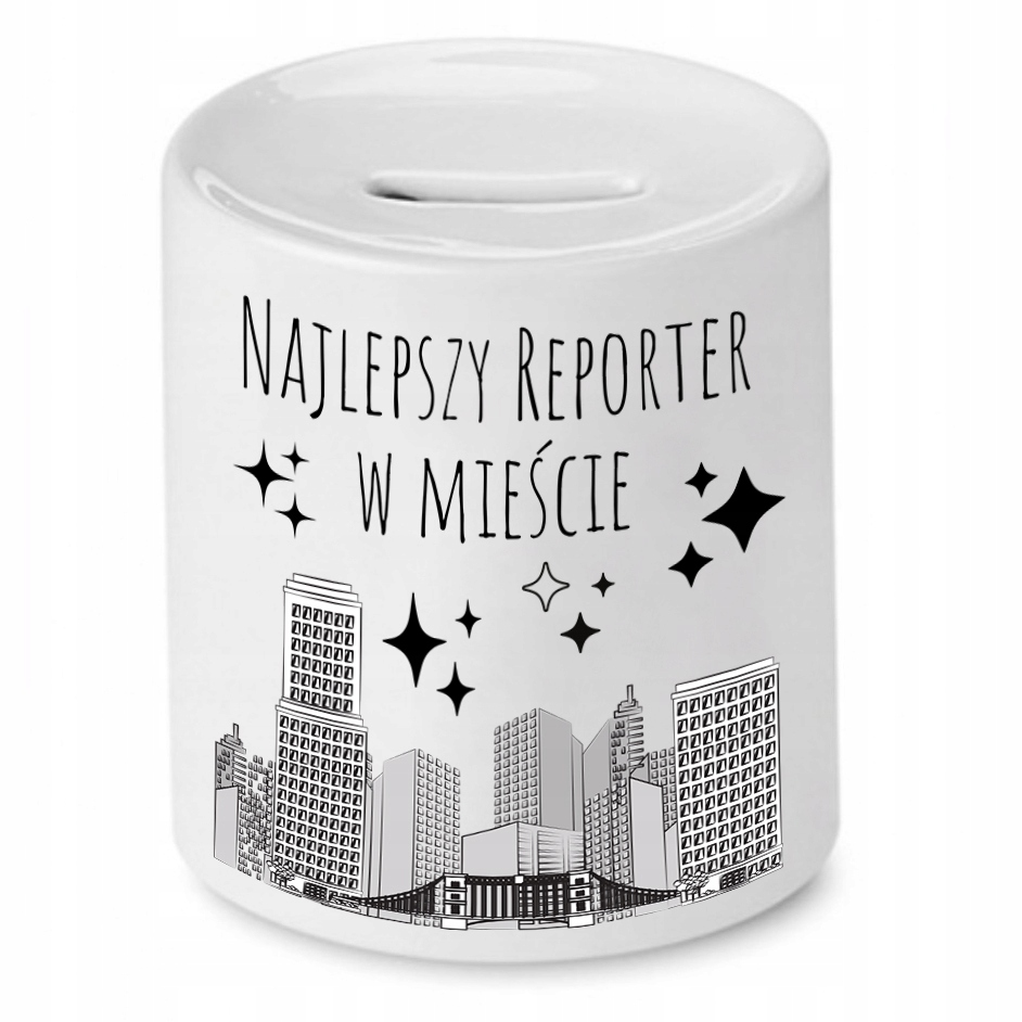 Skarbonka Dla Dziennikarza Najlepszy Reporter Z Nadrukiem Ze Zdjęciem