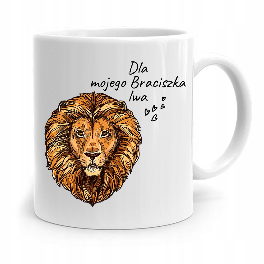 Kubek Prezent Dla Brata Dziecka Dla Braciszka Lwa Z Nadrukiem Ze Zdjęciem