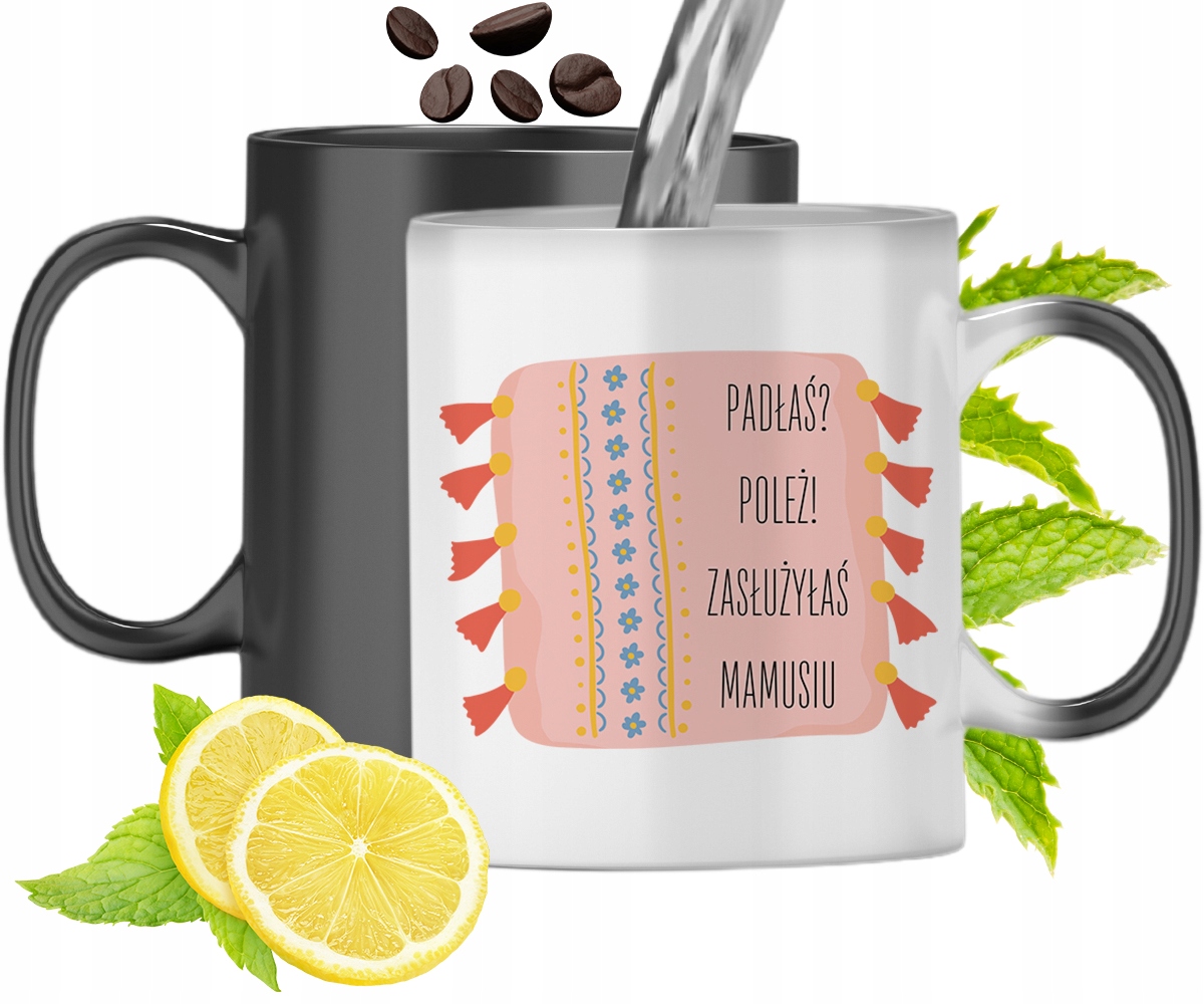 Kubek Magiczny Dla Mamy Zmieniający Kolor Z Nadrukiem Ze Zdjęciem