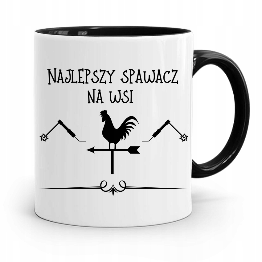 Kubek Czarny Dla Spawacza Najlepszy Spawacz Na Wsi Z Nadrukiem Ze Zdjęciem