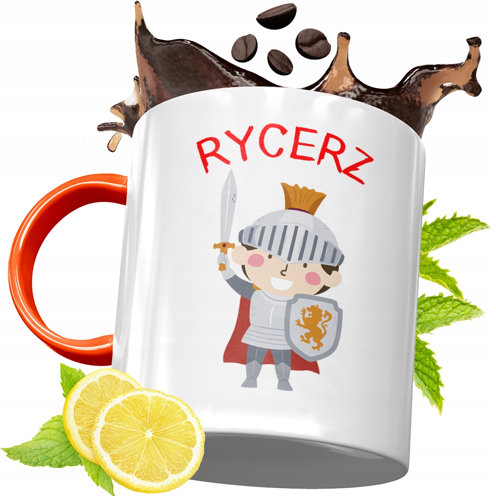 Kubek Pomarańczowy Dla Dzieci Na Dzień Dziecka Z Nadrukiem Ze Zdjęciem