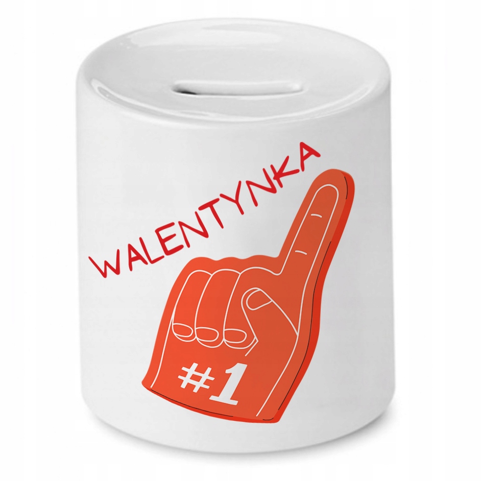 Skarbonka Prezent Walentynki Walentynka Numer 1 Z Nadrukiem Ze Zdjęciem