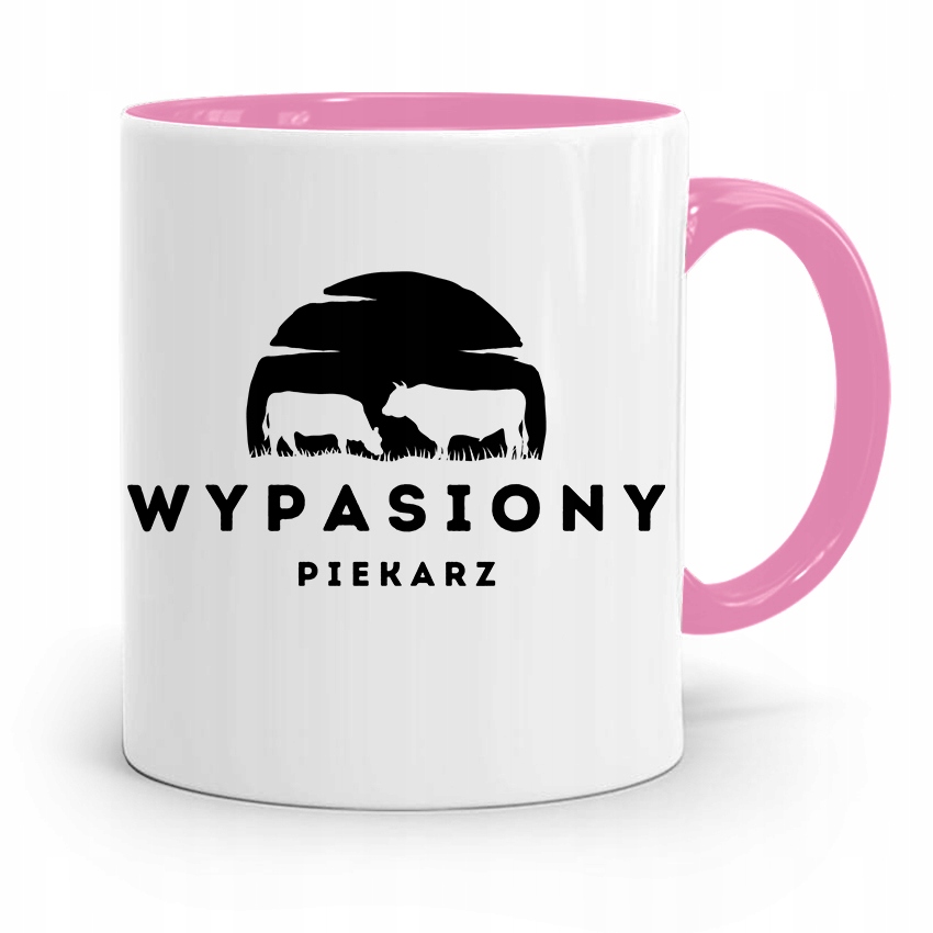 Kubek Różowy Dla Piekarza Wypasiony Piekarz Z Nadrukiem Ze Zdjęciem