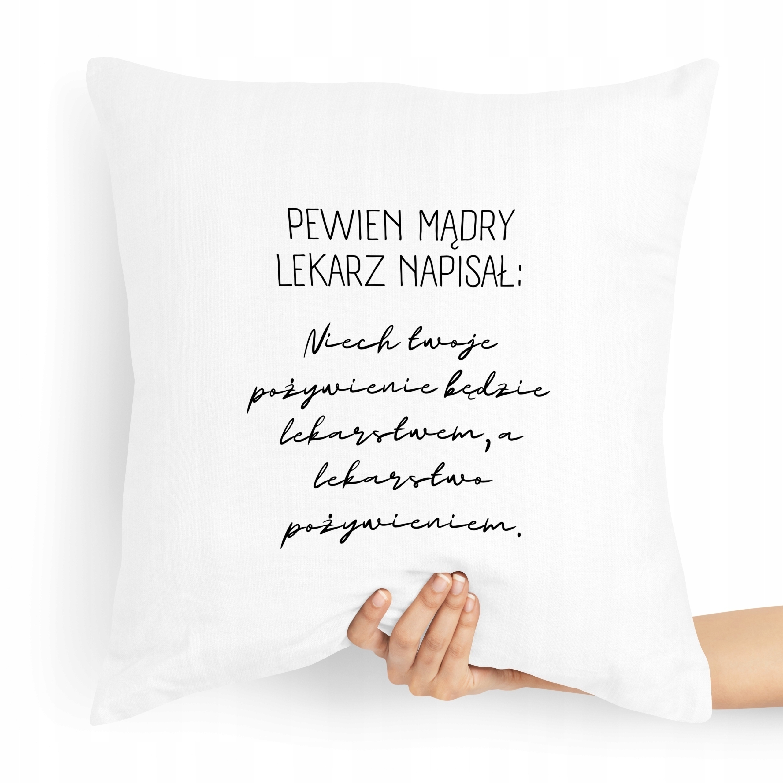 Poduszka Prezent Dla Doktora Pewien Mądry Lekarz Z Nadrukiem Ze Zdjęciem