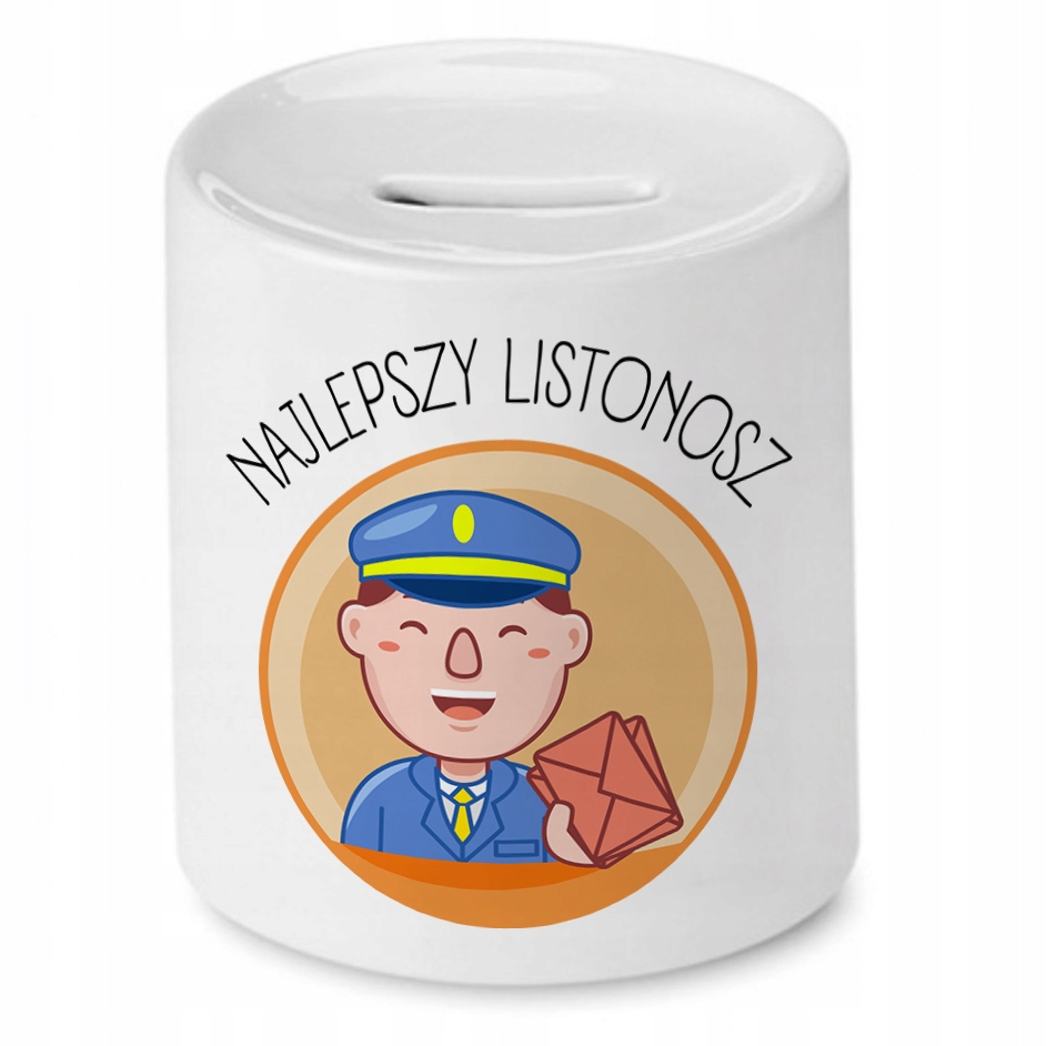 Skarbonka Dla Listonosza Najlepszy Listonosz Z Nadrukiem Ze Zdjęciem