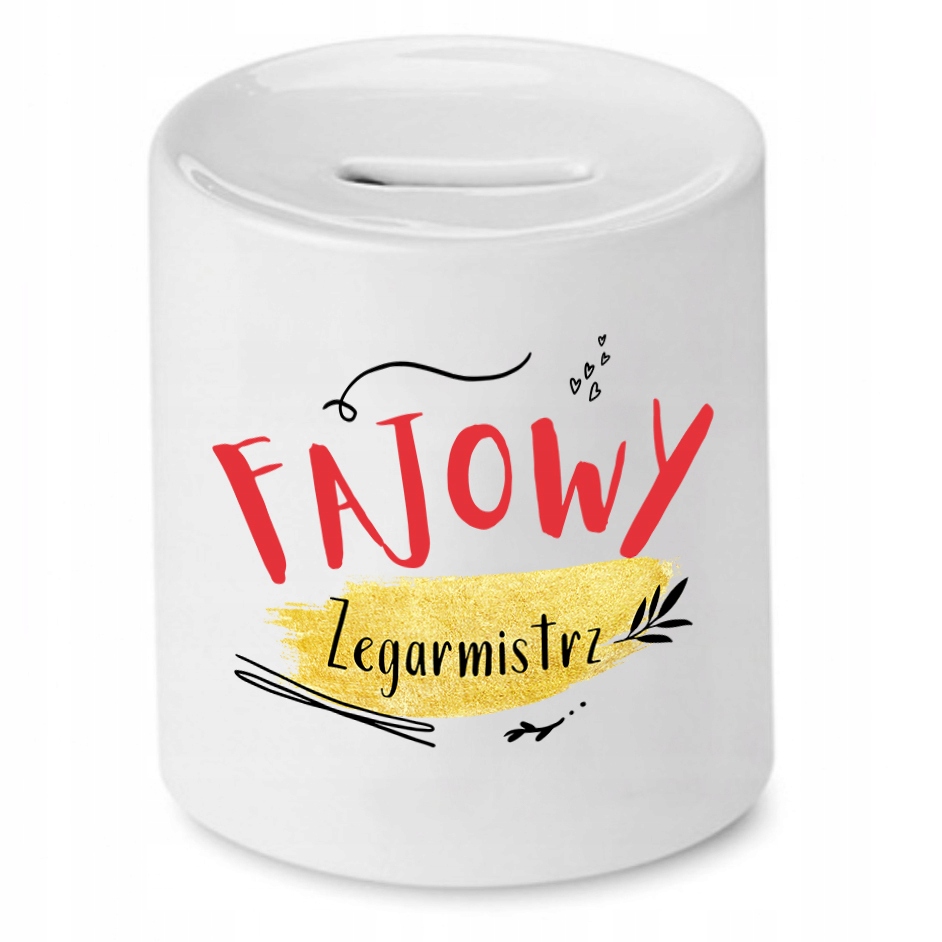 Skarbonka Dla Zegarmistrza Fajowy Zegarmistrz Z Nadrukiem Ze Zdjęciem