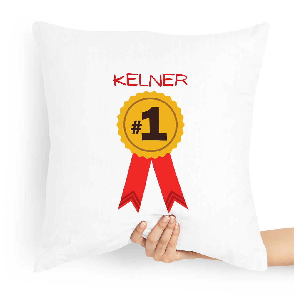 Poduszka Prezent Dla Kelnera Numer Jeden Z Nadrukiem Ze Zdjęciem