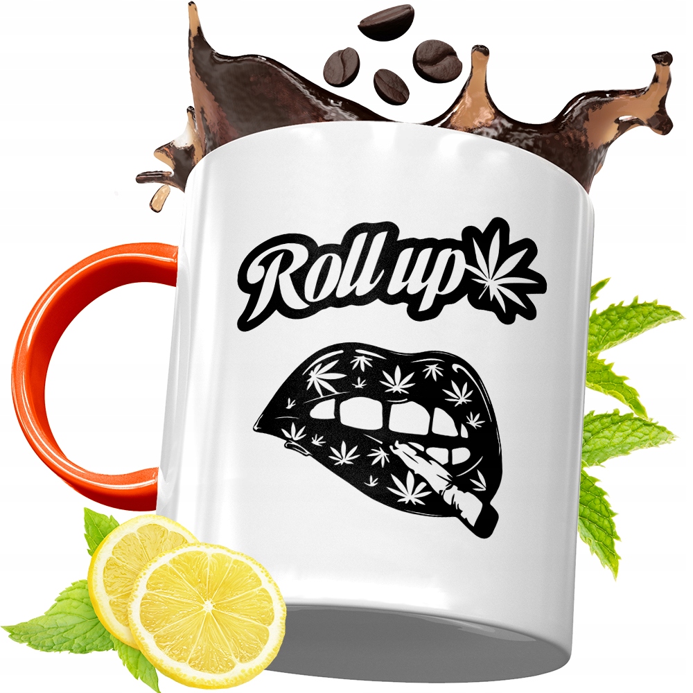 Kubek Pomarańczowy Dla Palacza Prezent Z Nadrukiem Ze Zdjęciem