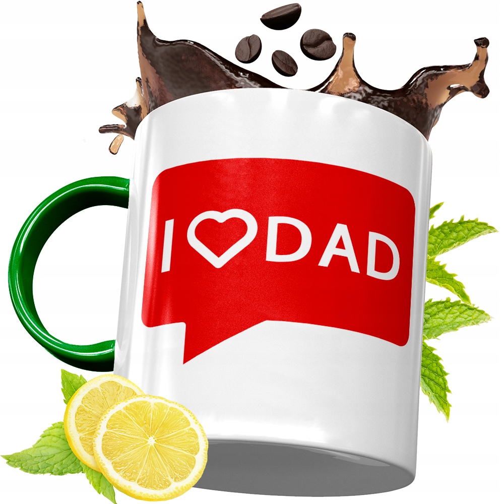 Kubek Zielony Dla Taty Tatusia Na Urodziny Prezent Z Nadrukiem Ze Zdjęciem