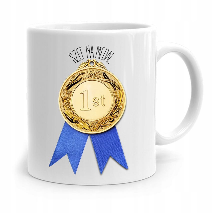 Kubek Prezent Dla Szefa Szef Na Medal Z Nadrukiem Ze Zdjęciem