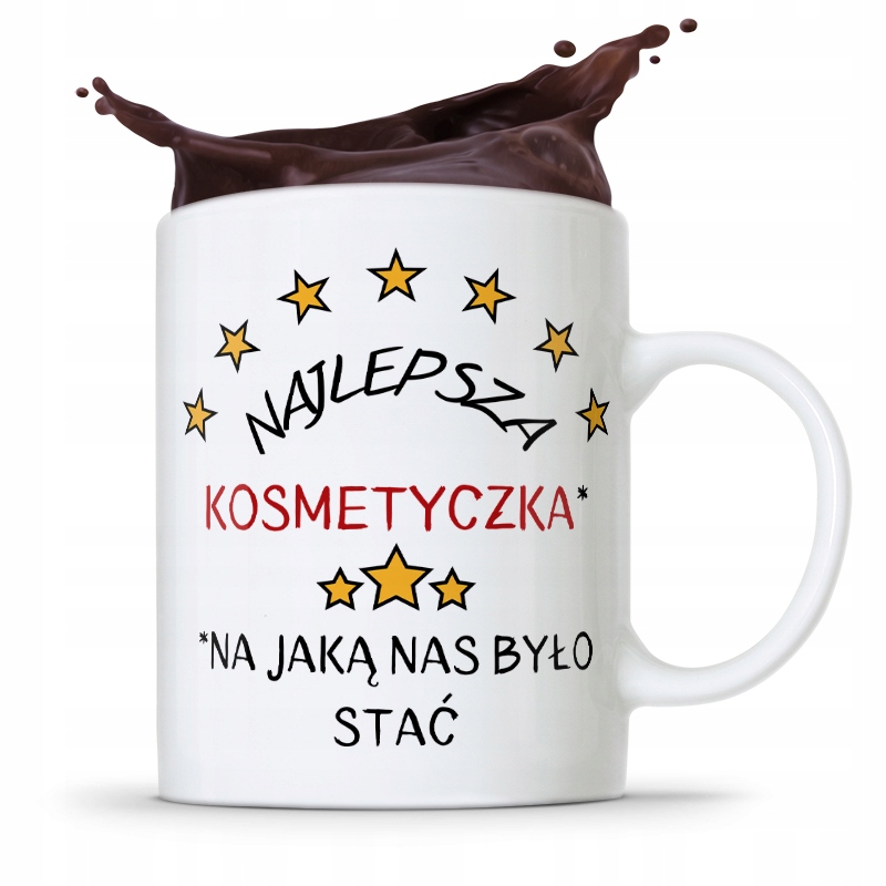 Kubek Prezent Kosmetyczki Najlepsza Kosmetyczka Z Nadrukiem Ze Zdjęciem
